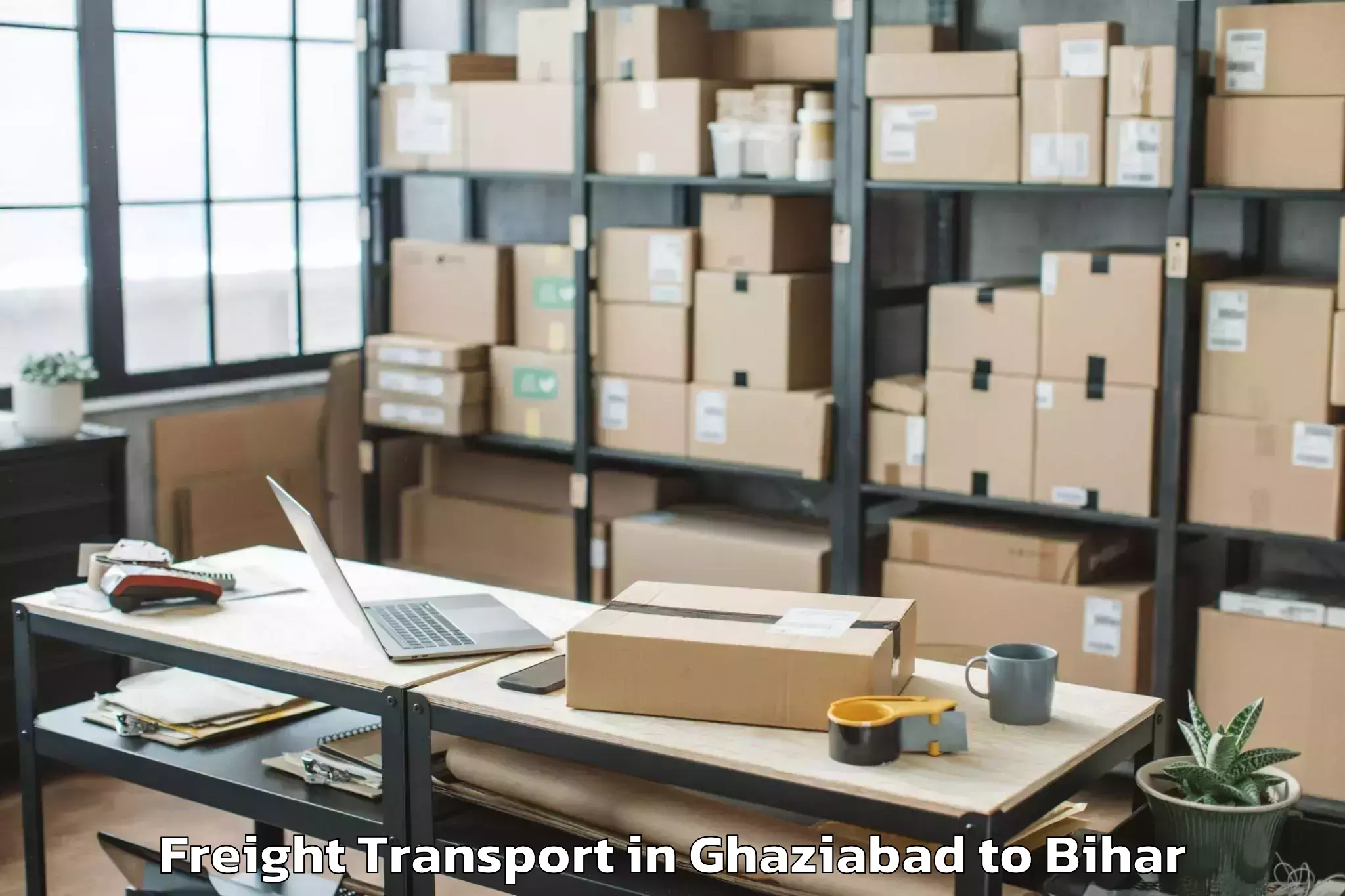 Trusted Ghaziabad to Ladania Freight Transport